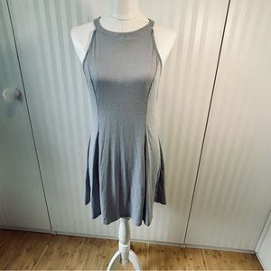 Say What? gray sleeveless rib knit dress Size L